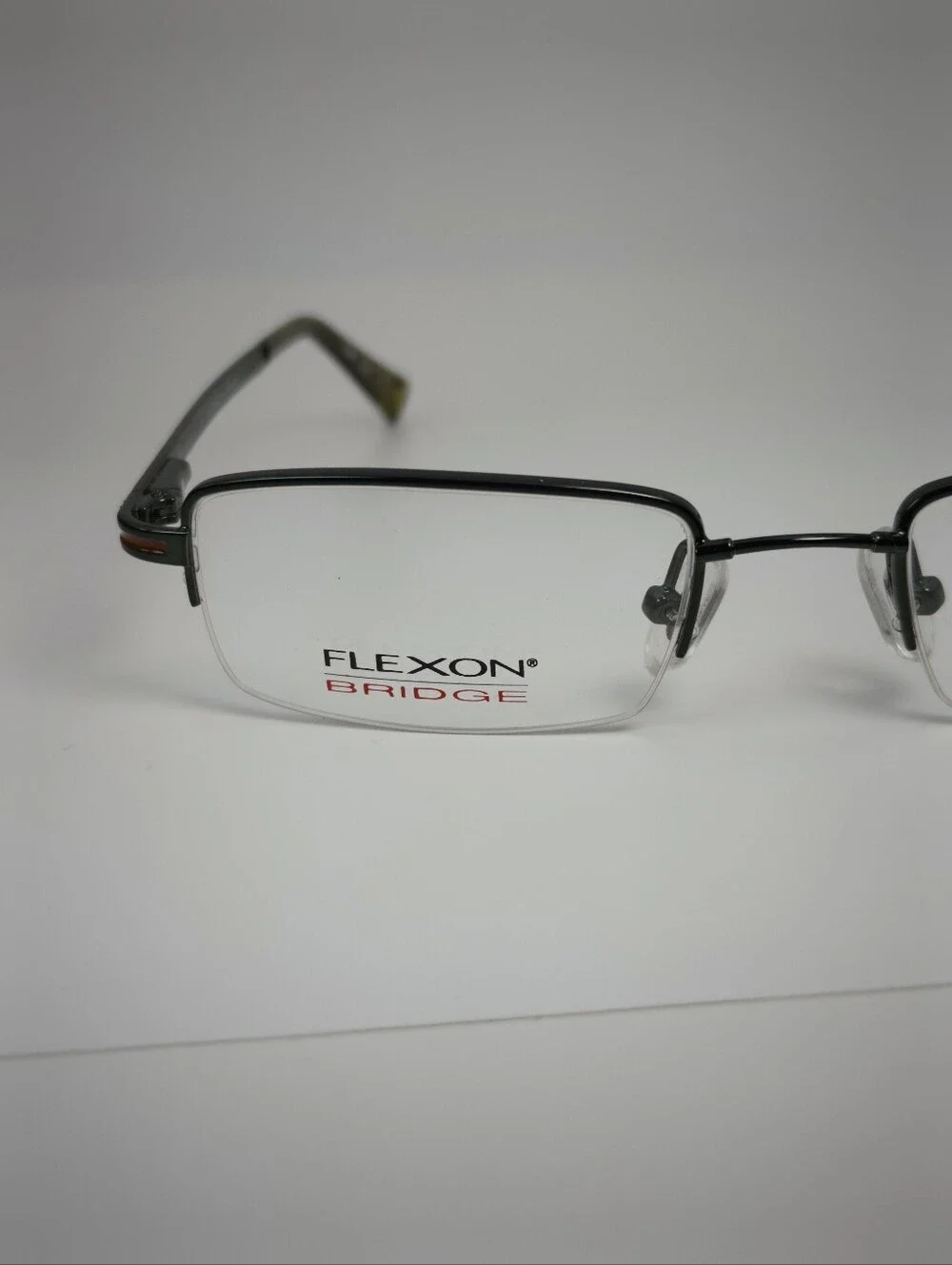 Flexon X Games Youth. Semi-Rimless Eyeglass Frames in Black Green Cyclops